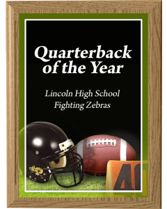 Football Plaque Award - Laser Series