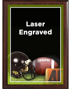 Laser Plaque Series - Football