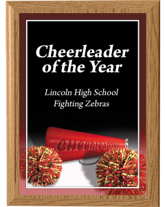 Cheer Plaque Award - Laser Series - Star Leader