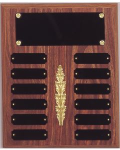 Walnut Finish Perpetual Plaque