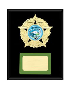 Soccer Plaque Award with Custom Logo