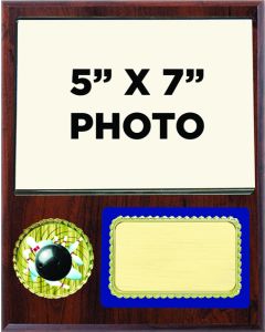 Bowling Plaque with Photo and Custom Logo
