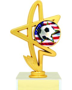Trophy with Logo Insert - Figure Series - Star
