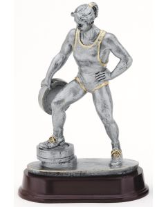 ANTIQUE ACTION RESIN SERIES - WEIGHTLIFTING, F