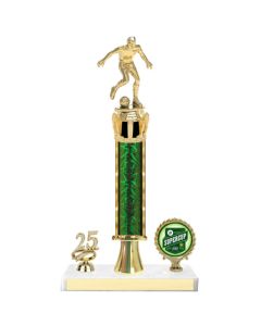 Soccer Trophy - Single Post with Insert and Year