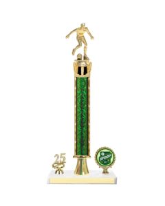 Soccer Trophy - Single 15~~~ Post with Insert and Year
