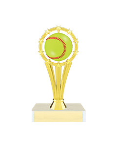 Softball Trophy with Spinning Ball
