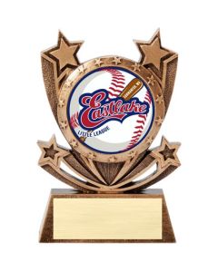 TWIN STARS RESIN SERIES - 2 INCH INSERT - LITTLE LEAGUE