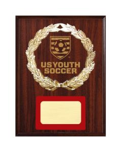 Laser Engraved Plaque - Soccer