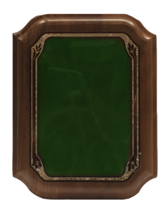 LASER GREEN MARBLE WALNUT PLAQUE