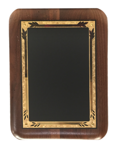 LASER BLACK MARBLE WALNUT PLAQUE