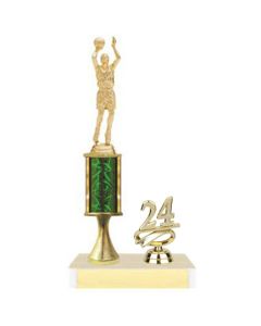 Basketball Trophy with Riser and Year