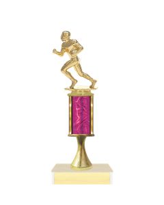 Football Trophy with Single Column on Riser
